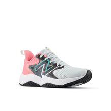 Load image into Gallery viewer, New Balance unisex-child Rave Run V2 Lace-up 12 Little Kid Quartz Grey/Ultra Pink/Cyber Jade - # GIAA71710004
