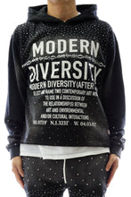 Load image into Gallery viewer, ZICORN French Terry Long Sleeve Crop Top Pullover Hoodie only
