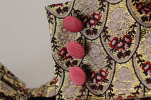 Load image into Gallery viewer, Dolce &amp; Gabbana Brown Leopard Gold Jacquard High Waist Pants
