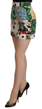 Load image into Gallery viewer, Dolce &amp; Gabbana Multicolor High Waist Hot Pants Shorts
