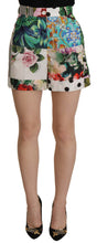 Load image into Gallery viewer, Dolce &amp; Gabbana Multicolor High Waist Hot Pants Shorts
