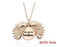 Load image into Gallery viewer, Sunflower Double Lettering Necklace
