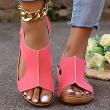 Load image into Gallery viewer, Women’s Summer Wedges – Elastic-Band Fish-Mouth Casual Sandals
