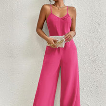 Load image into Gallery viewer, Women's New Cross Backless Wide Leg Camisole Skirt Jumpsuit

