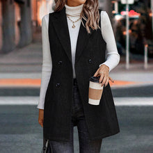 Load image into Gallery viewer, 🖤 Women’s Sleeveless Blazer Vest – Trendy Business Casual

