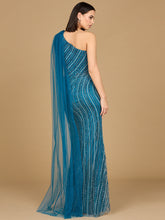 Load image into Gallery viewer, One Shoulder Fitted Gown
