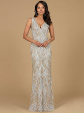 Load image into Gallery viewer, Beaded V-Neck Gown  - OUTLET
