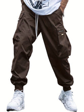 Load image into Gallery viewer, Multi-pocket Cargo Pants Men&#39;s Casual Hip-Hop Drawstring Trousers Outdoor Streetwear Sports Pant

