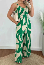 Load image into Gallery viewer, Two-Tone Spaghetti Strap : Wide Leg Jumpsuit
