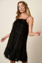 Load image into Gallery viewer, Feather Ruffle Hem Mini Cami Dress For Women – Ruffled Mini Dress, Cami Dress, Feather Detail Dress, Playful Mini Dress, Warm Weather Dress
