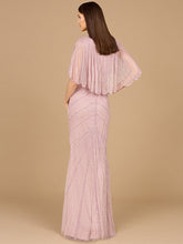 Load image into Gallery viewer, Cape Sleeve Beaded Gown
