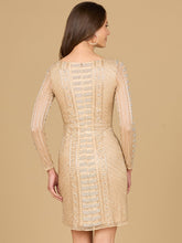 Load image into Gallery viewer, Long Sleeve, High Neck Cocktail Dress
