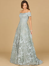 Load image into Gallery viewer, Off Shoulder A-Line Gown
