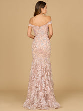 Load image into Gallery viewer, Off Shoulder Mermaid Beaded Gown
