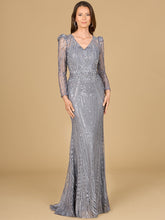 Load image into Gallery viewer, Long Sleeve Sheath Gown with Juliet Sleeves
