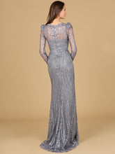 Load image into Gallery viewer, Long Sleeve Sheath Gown with Juliet Sleeves
