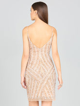 Load image into Gallery viewer, Lara 28859 - Spaghetti Strap Beaded Cocktail Dress
