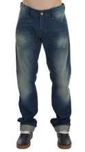 Load image into Gallery viewer, Acht Blue Wash Denim Cotton Stretch Baggy Fit Jeans

