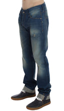 Load image into Gallery viewer, Acht Blue Wash Denim Cotton Stretch Baggy Fit Jeans
