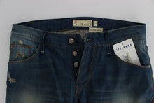 Load image into Gallery viewer, Acht Blue Wash Denim Cotton Stretch Baggy Fit Jeans

