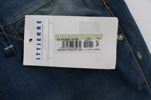 Load image into Gallery viewer, Acht Blue Wash Denim Cotton Stretch Baggy Fit Jeans
