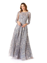 Load image into Gallery viewer, High Neck, Long Sleeve Ball Gown
