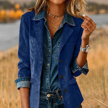 Load image into Gallery viewer, Plus Size Women's Solid Color Blazer Jacket
