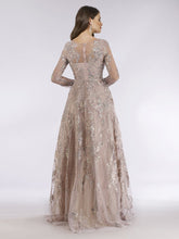 Load image into Gallery viewer, Lara 29618 - Beaded Long Sleeve A-line Dress

