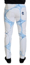 Load image into Gallery viewer, Dolce &amp; Gabbana White Blue Denim Cotton Jeans Stretch Skinny Fit Pant
