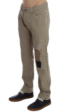 Load image into Gallery viewer, Acht Beige Cotton Patchwork Jeans
