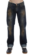 Load image into Gallery viewer, Acht Blue Wash Cotton Regular Straight Fit Jeans
