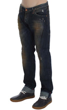Load image into Gallery viewer, Acht Blue Wash Cotton Regular Straight Fit Jeans
