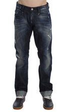Load image into Gallery viewer, Acht Blue Cotton Regular Straight Fit Jeans
