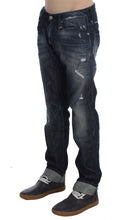 Load image into Gallery viewer, Acht Blue Cotton Regular Straight Fit Jeans
