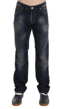 Load image into Gallery viewer, Acht Blue Wash Straight Fit Low Waist Jeans
