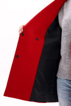 Load image into Gallery viewer, Karina Belted Wool Cashmere Blend Overcoat in Ruby
