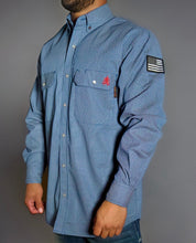 Load image into Gallery viewer, FR Pearl Snap Work Shirt - Conqueror Navy
