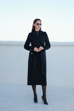 Load image into Gallery viewer, Alaska Classic Cashmere Blend Overcoat in Black
