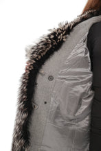 Load image into Gallery viewer, Genuine Silver Fox Lama Wool Coat
