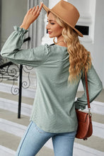 Load image into Gallery viewer, 🌸 Round Neck Flounce Sleeve T-Shirt

