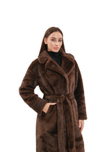 Load image into Gallery viewer, Faux Mink Effect Fur Coat

