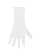 Load image into Gallery viewer, Quinn White Feather Trimmed Opera-Length Gloves
