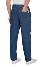 Load image into Gallery viewer, Men's Casual Elastic Waist Denim &amp; Twill Pull on Jeans Pants
