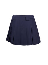 Load image into Gallery viewer, Nasya Navy Blue Pleated Mini Skort
