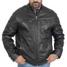 Load image into Gallery viewer, Bruce Biker Leather Jacket
