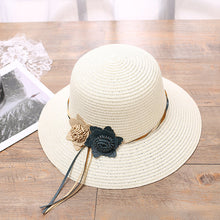 Load image into Gallery viewer, Girls Hats Children Raw Edge Straw Hat For Girls Kids Sun Cap Girls  Hat Baby Beach Caps In leegant Modern Design
