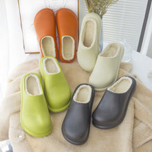 Load image into Gallery viewer, New Winter Women Slipper Soft Bottom Plush Home Shoes  Slippers Indoor Waterproof Non-Slip Memory Foam Comfy Fluffy Fur Memory Foam Boots House Shoes Thick Sole 6cm

