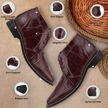 Load image into Gallery viewer, Liam Genuine Leather Lace-Up Style Boots for Men
