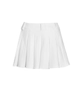 Load image into Gallery viewer, Oaklyn White Pleated Mini Skort
