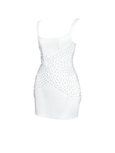 Load image into Gallery viewer, Tais Pearl Beaded Cocoon Shape Sleeveless Mini Dress
